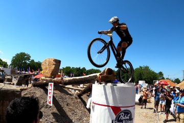 Dani Baron during the UCI C1 trials event at the 2022 Bentonville Bike Fest