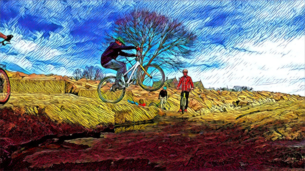 Ryan gaps over a tidepool