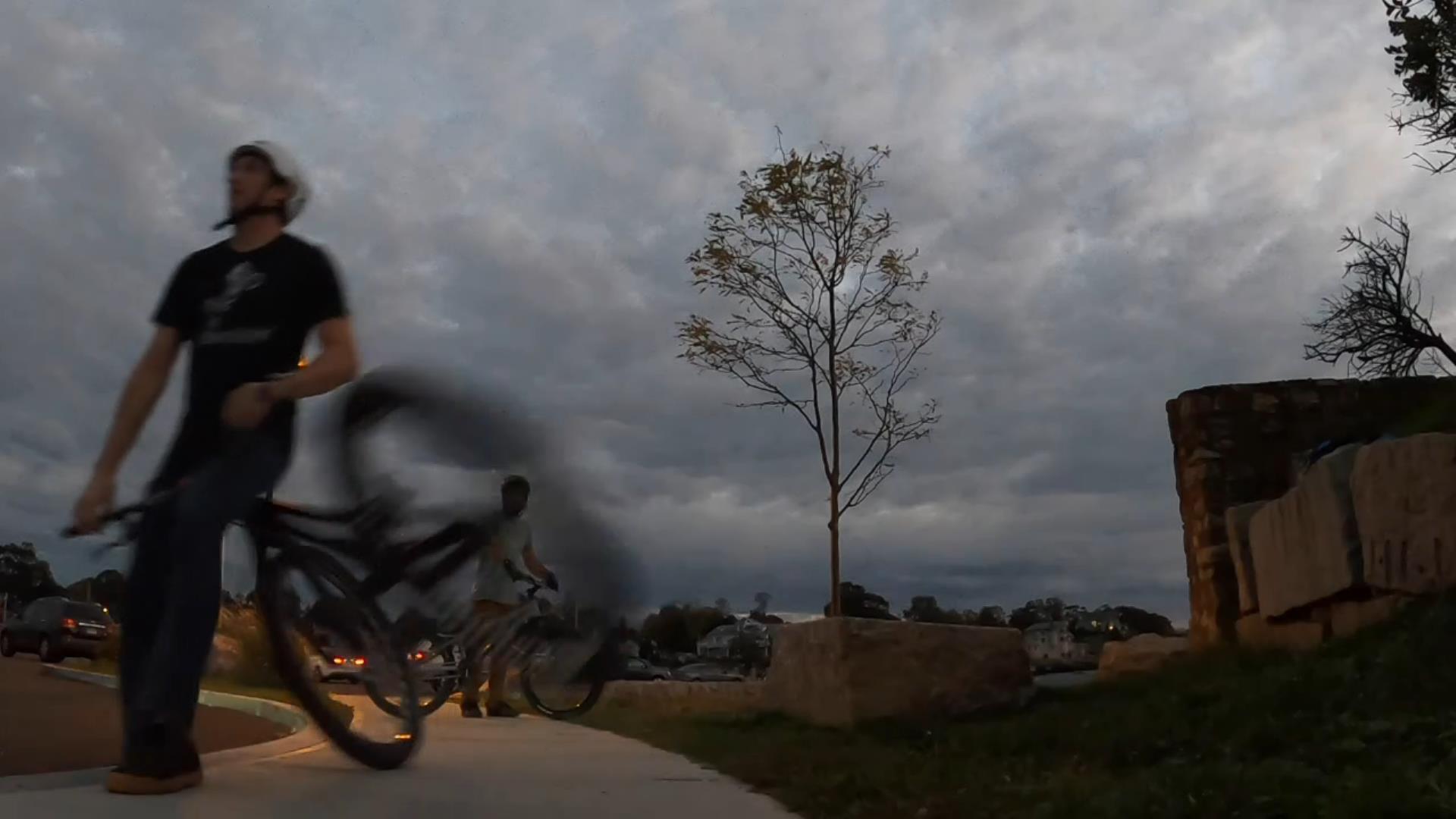 Failed drop - almost nose-dived into the street with a car coming