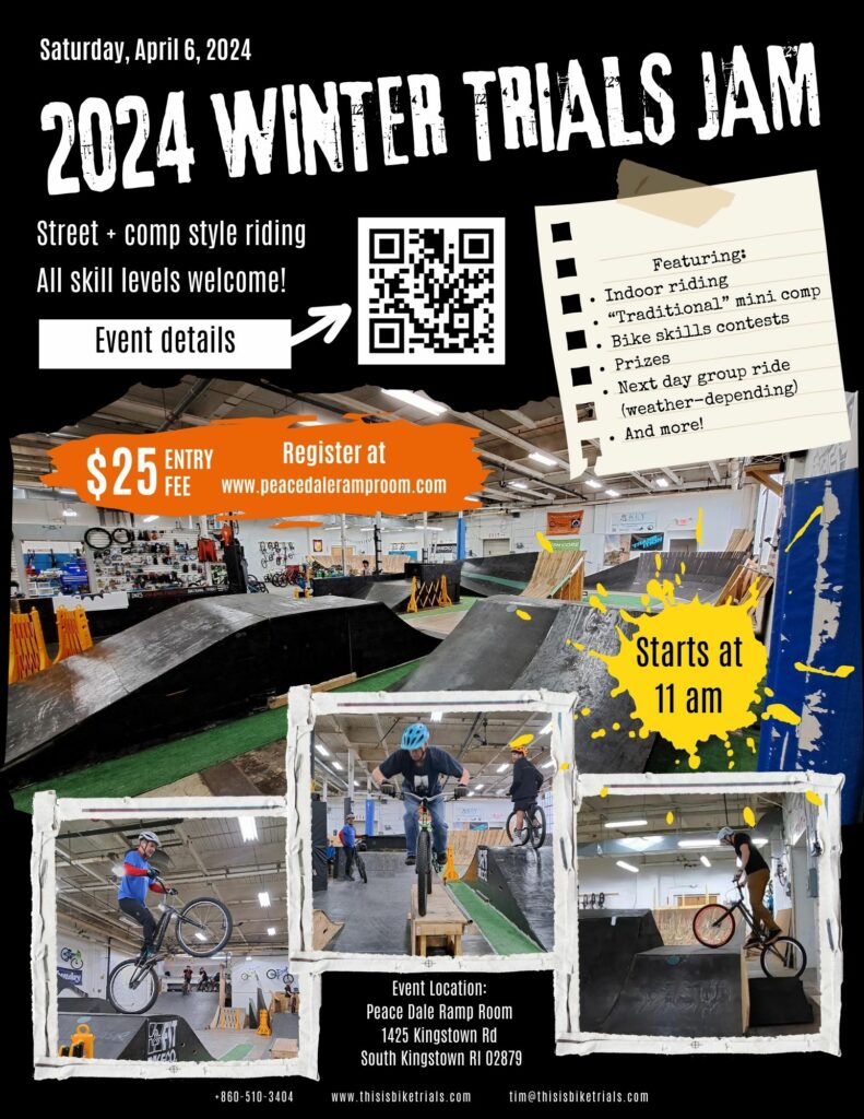 2024 Winter Indoor Trials Jam poster