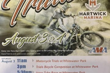 2024 Manchester, IA motorcycle and bike trials competition poster
