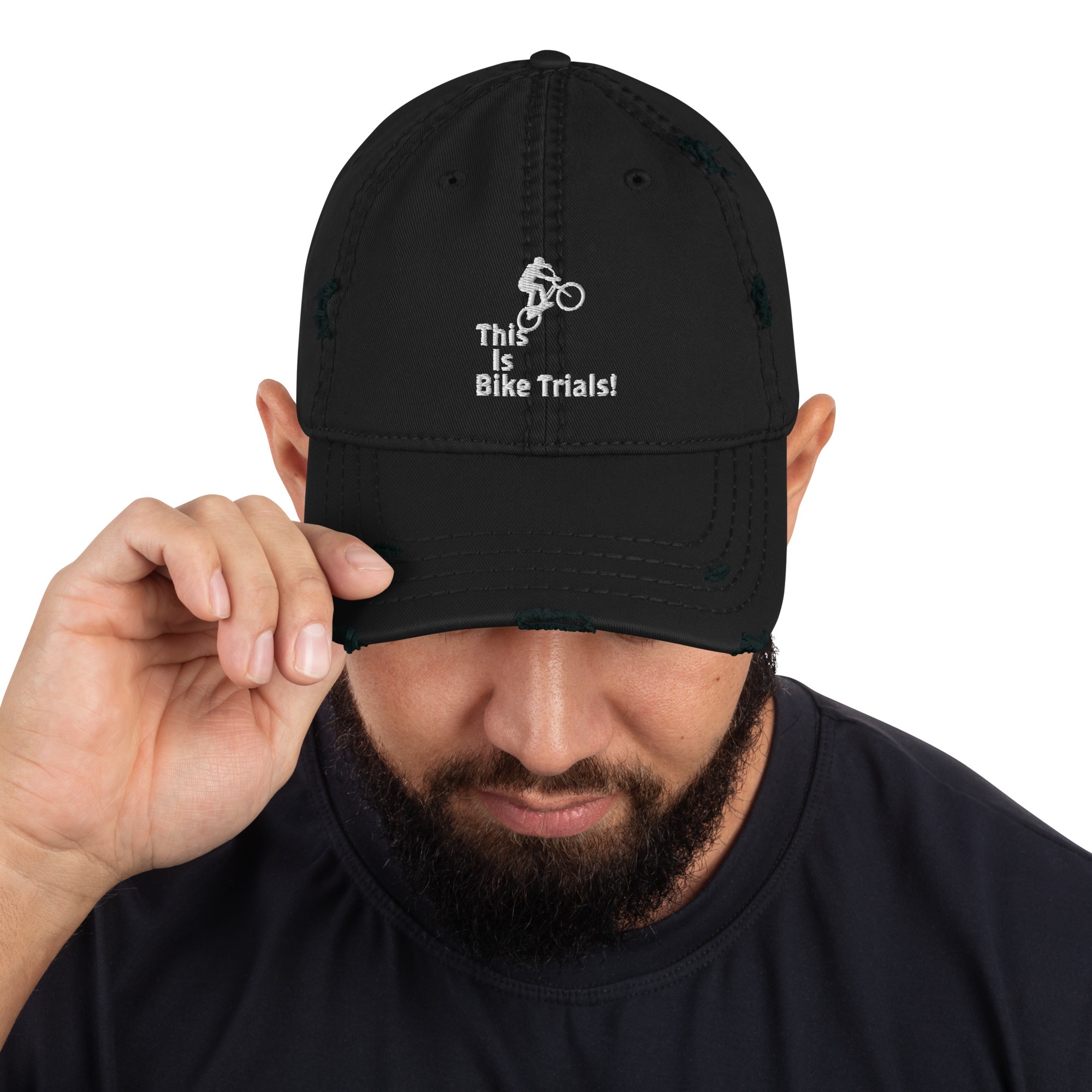 This Is Bike Trials! Distressed Dad Hat - Image 8