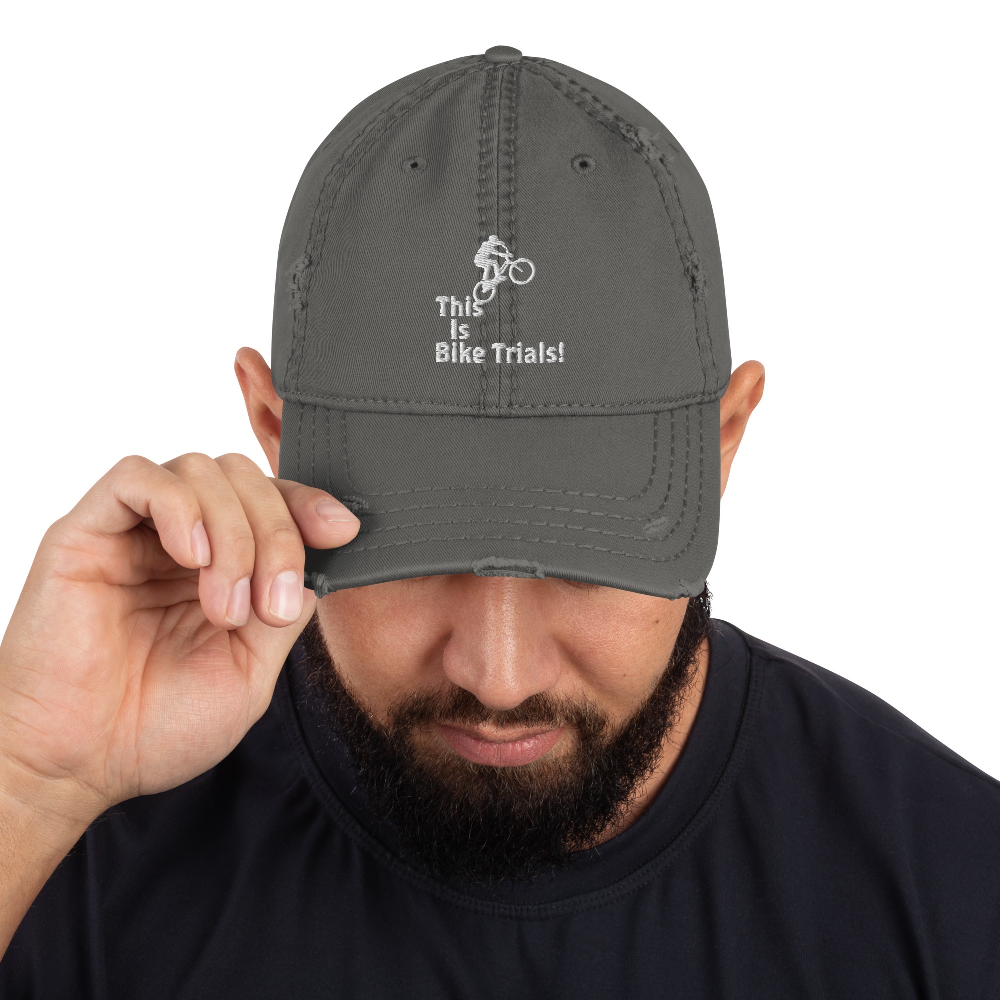 This Is Bike Trials! Distressed Dad Hat - Image 9