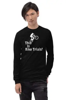 This Is Bike Trials! Men’s Long Sleeve Shirt (front print only)