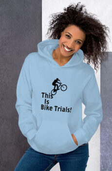 This Is Bike Trials! Unisex Hoodie (Black Print)