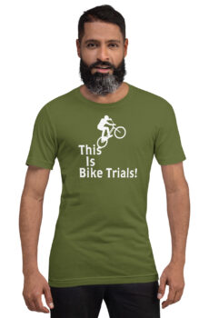 This Is Bike Trials! Unisex t-shirt (front print only)