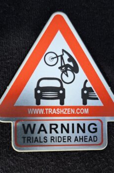 Warning Trials Rider Ahead Sticker
