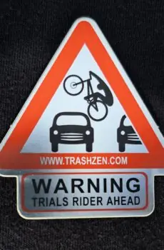 Warning Trials Rider Ahead Sticker