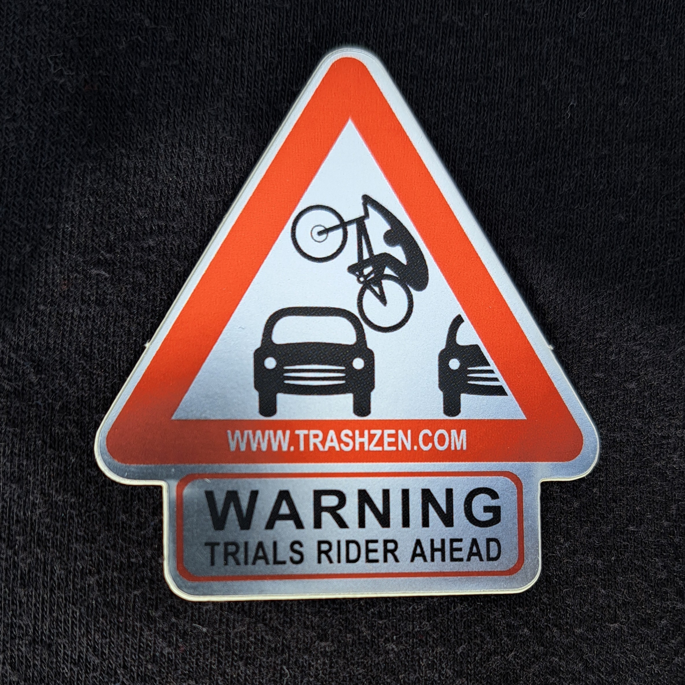 Warning Trials Rider Ahead Sticker